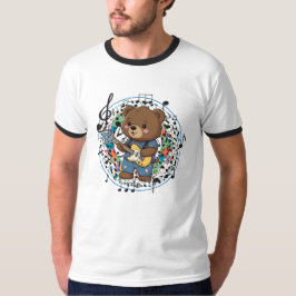 Bärenmusiker Musik machen T-Shirt