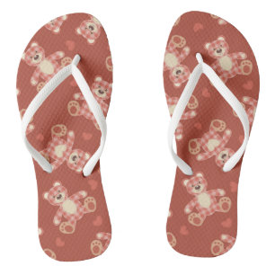 Bärenmuster Flip Flops