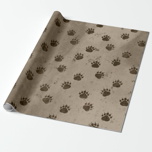Bärenmuster Geschenkpapier (Ungerollt)