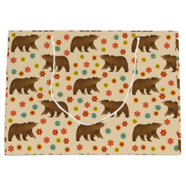 Bärenmuster Große Geschenktüte