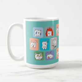 Bärenmuster Kaffeetasse