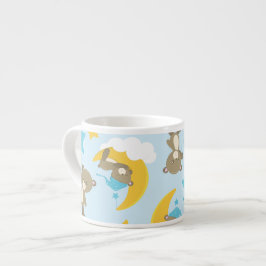 Bärenmuster, Niedliche Bären, Teddybären, Sterne Espressotasse