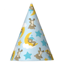 Bärenmuster, Niedliche Bären, Teddybären, Sterne Partyhütchen