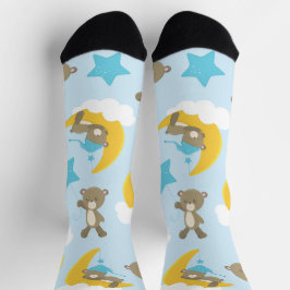 Bärenmuster, Niedliche Bären, Teddybären, Sterne Socken