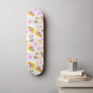 Bärenmuster, Teddybären, Niedliche Bären, Sterne Skateboard