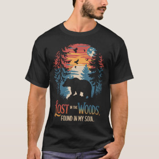 Bärennatur verloren im Wald fand Seelenbergbaum T-Shirt