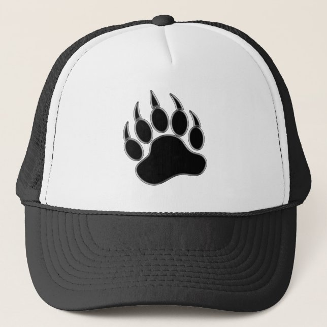 Bärenpaw /Claw Silver Futter - Hat Truckerkappe (Vorderseite)
