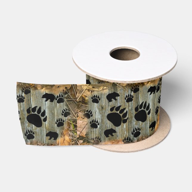 Bärenpaw-Herbstlaub Satinband (Spule)