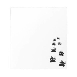 Bärenpaw Print Notizblock