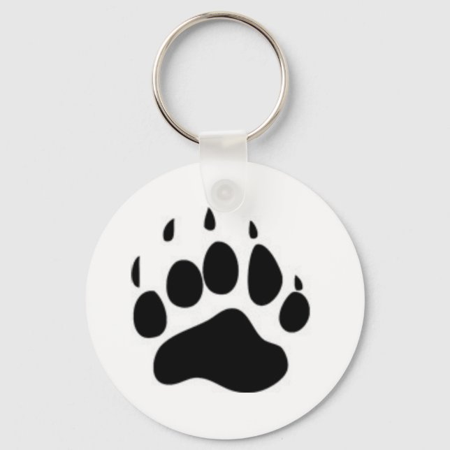 Bärenpaw Print Schlüsselanhänger (Vorderseite)