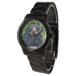 Bärenportrait-Foto Armbanduhr