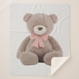 Bärenrosa-Cartoon Sherpadecke