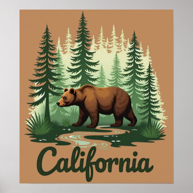 Bärensanctuary california poster (Vorne)