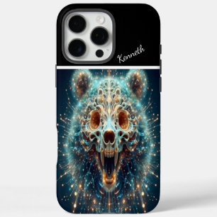 Bärenschädel bei leichter Explosion iPhone 16 Pro Max Hülle