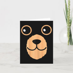 Bärenschaukel Halloween Kostüm Brown Bär Tierkids Karte