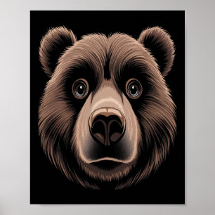 Bärenschaukel Halloween Kostüm Brown Bär Tierkids Poster