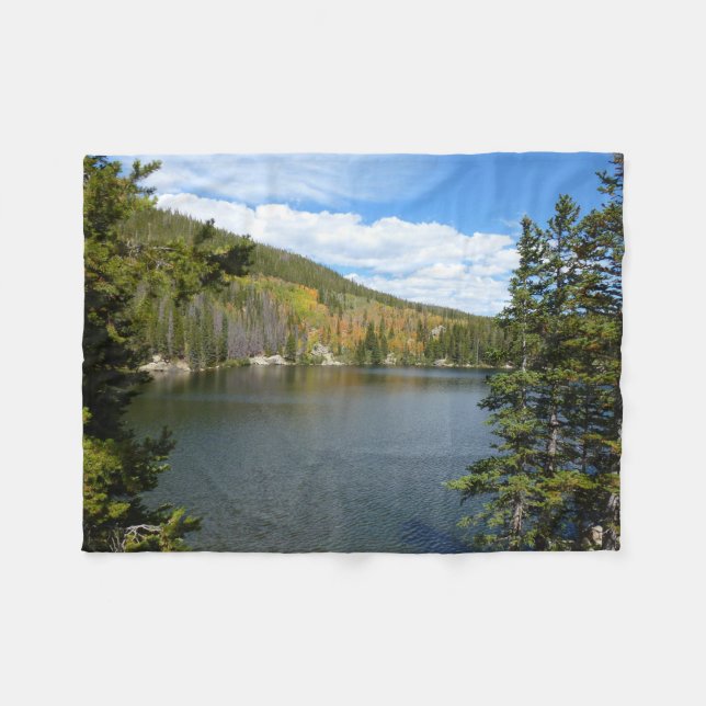 Bärensee im Rocky Mountain Nationalpark Fleecedecke (Vorderseite (Horizontal))