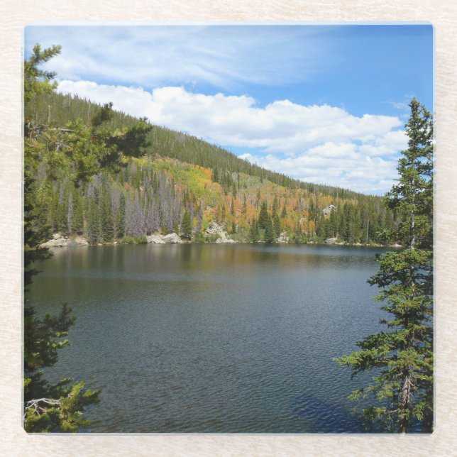 Bärensee im Rocky Mountain Nationalpark Glasuntersetzer (Vorderseite)