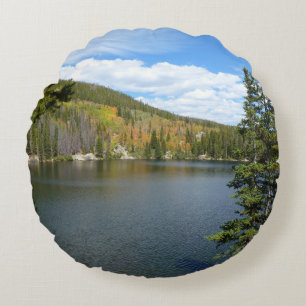 Bärensee im Rocky Mountain Nationalpark Rundes Kissen