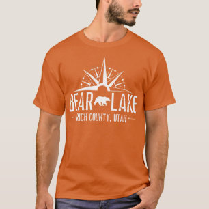 Bärensee Utah Berg Skifahren Wandern Angeln Boot T-Shirt