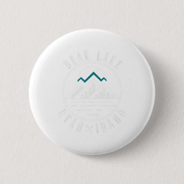 Bärensee Utah Idaho Camping Bootfahren Button (Vorderseite)