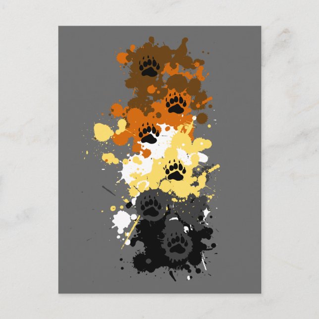 Bärenspuren Postkarte (Vorderseite)