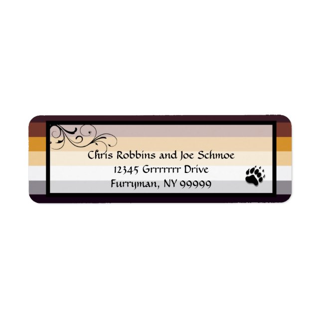 Bärenstolz Custom Wedding/Ceremony Rücksendeadress (Vorne)