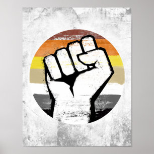 Bärenstolz-Faust-Kreis-Druck Poster