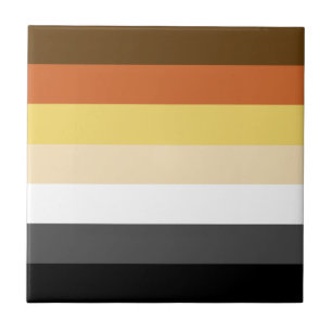 Bärenstolz, neutrale Streifen, LGBTQ-Stolz Fliese