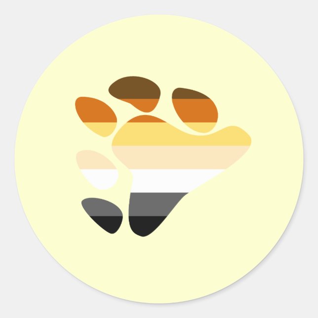 Bärensymbol Runder Aufkleber (Vorderseite)