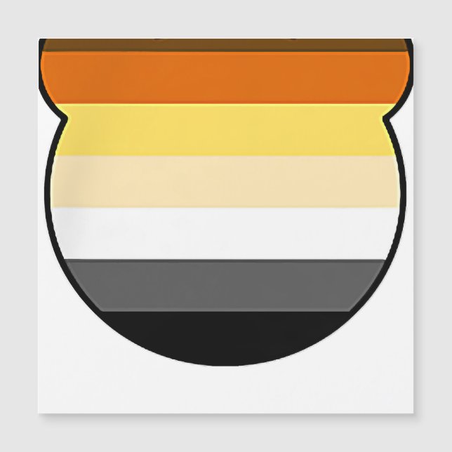 Bärentasche - Gay Bear Magnetkarte (Vorderseite)