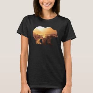Bärentiergebirge farbenfrohe Coyote Jagd Wild T-Shirt