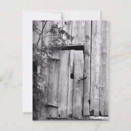 Barenttür in Schwarz und Weiß Postkarte