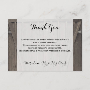 Barenttüren Danke Karte