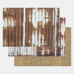 Barentzinn und Burlap Geschenkpapier Set