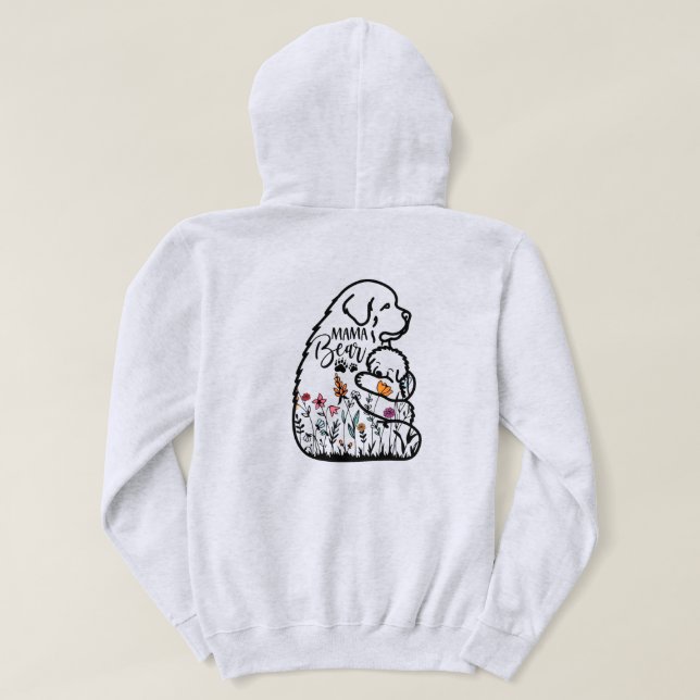 Bärenumarmung Hoodie (Design Rückseite)