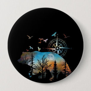 Bärenwald für Bär- und Naturliebhaber Button