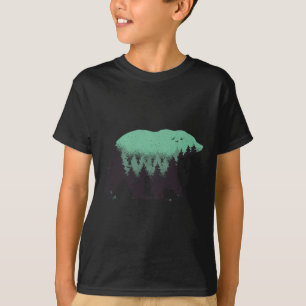 Bärenwald Natur Grizzly Wandern Outdoor Jagd T-Shirt