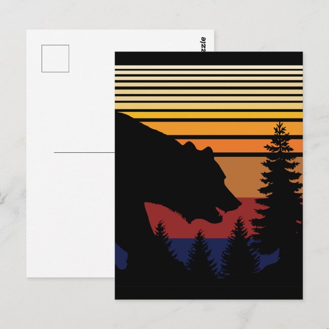 Bärenwald Vintag Postkarte (Vorne/Hinten)