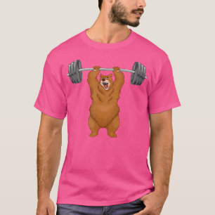 Bärenweightlift-Shirt Bodybuilder Gym Powerlfit T-Shirt