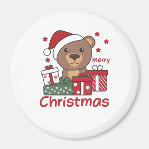 Bärenweihnachtsgeschenk Wintertierbären Magnet