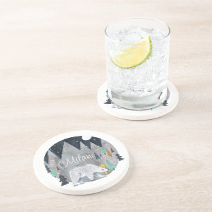 Bärenwintermond Getränkeuntersetzer