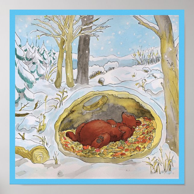 Bärenwinterposter Poster (Vorne)