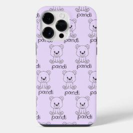 Bäreny Personalisiert: Lila, benutzerdefinierbares iPhone 14 Pro Max Hülle