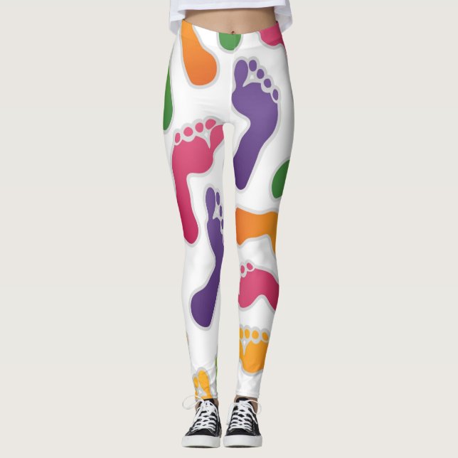 Barfuß Füße Leggings (Vorderseite)