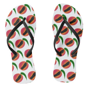 Barfüßiggeorgia-Pfirsiche drehen Reinfälle um Flip Flops