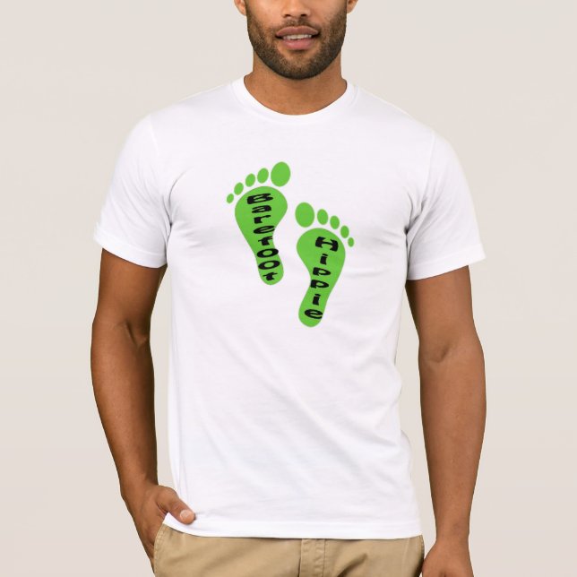 barfüßighippie-Shirt T-Shirt (Vorderseite)