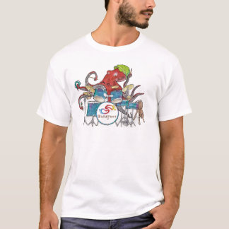 Barfüßignut-Kraken-Schlagzeuger T-Shirt