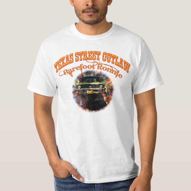 "Barfüßigronnie" 71 grüne Yenko Nova-Front/hinter T-Shirt (Vorderseite)