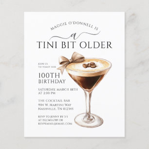 BARGAIN Tini Bit Older Martini 100. Geburtstag